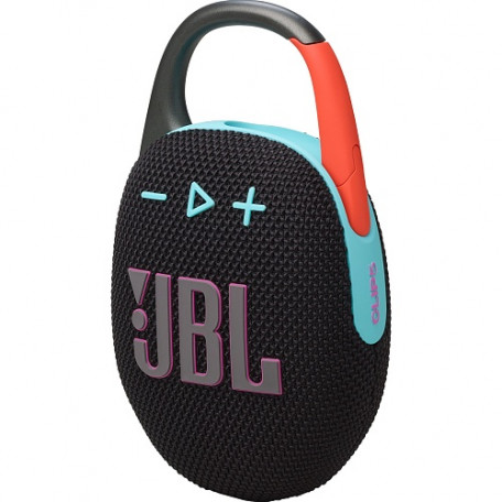 Портативна колонка JBL Clip 5 Black Orange (JBLCLIP5BLKOAM)  Фото №0